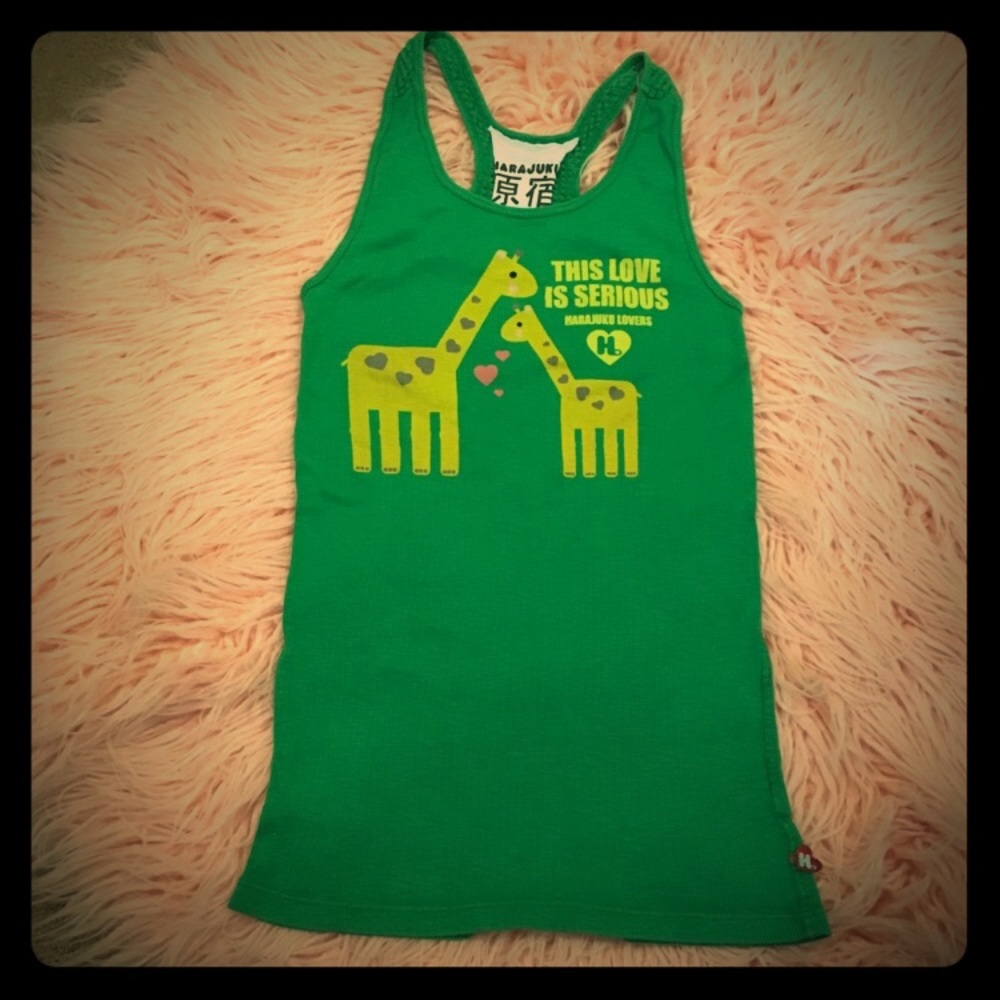 💚 Super Cut Harajuku 💚 Lovers Tank Top! 🦒